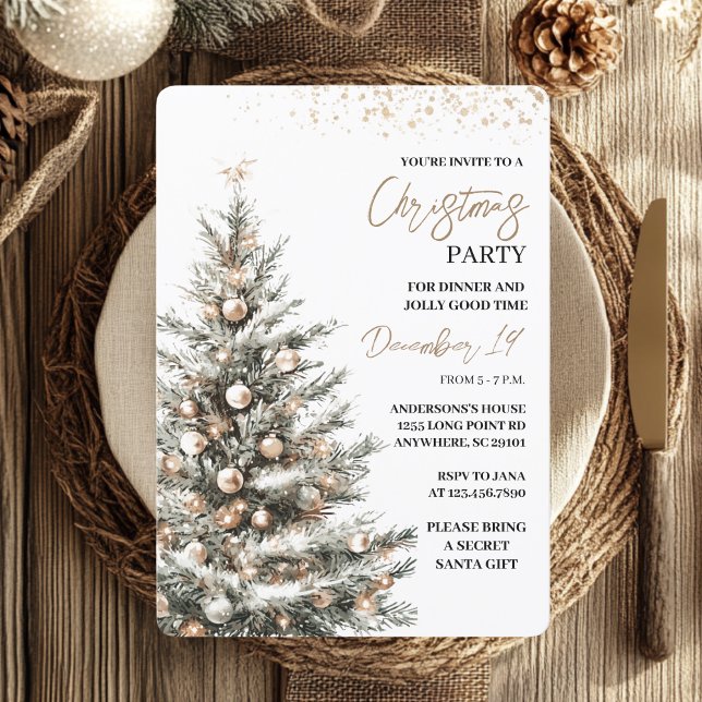 "Christmas Tree Christmas Party | Festive Holiday Invitation (Creator Uploaded)