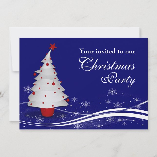 Christmas Tree Christmas Party Invitation (Front)