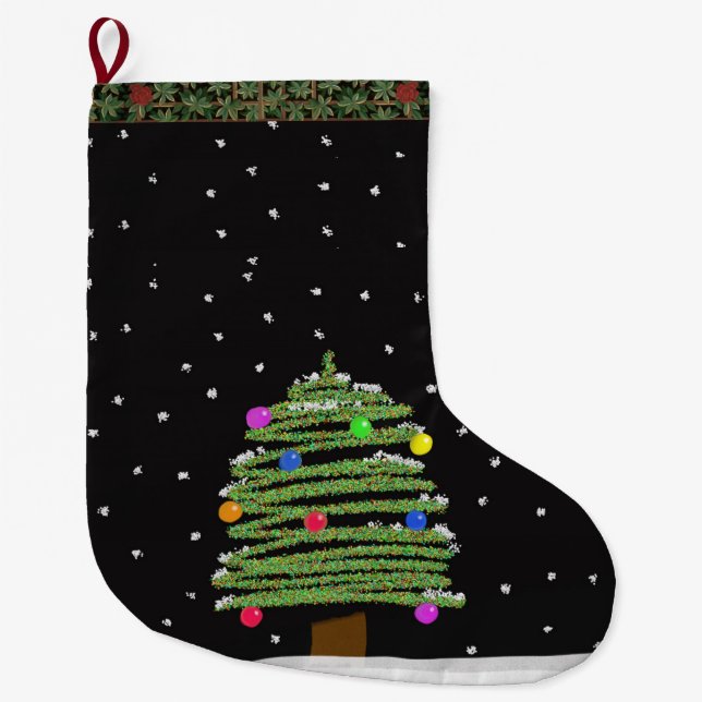 Christmas Tree Christmas Stocking (Front)