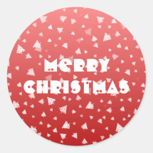 Christmas Tree Classic Round Sticker