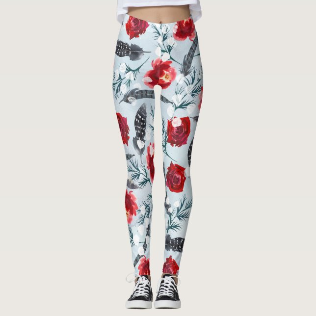 Christmas Tree Clip Art Leggings (Front)