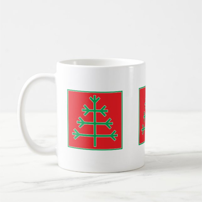 Christmas tree coffee mug (Left)