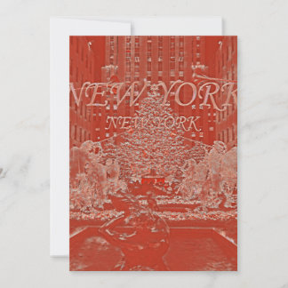 Christmas Tree Collection - New York, New York Invitation
