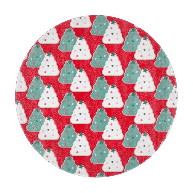 Christmas Tree Cookie Dough Homemade Mix Red   Cutting Board (Front)