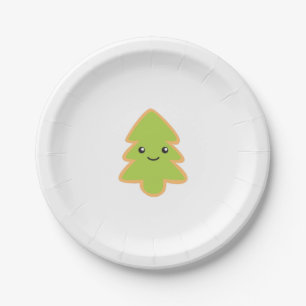 Christmas Tree Cookie Paper Plate