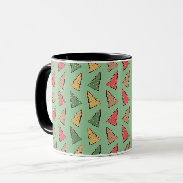 Christmas Tree Cookies Mug (Front Left)