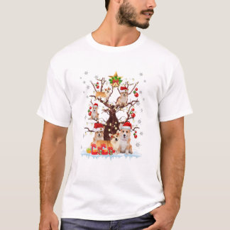 Christmas Tree Corgi Santa T-Shirt