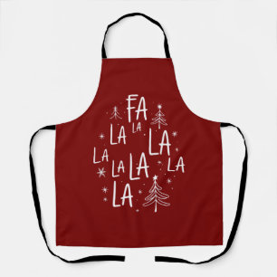 Christmas Tree Cute Holiday Fa La La La Cosy Apron