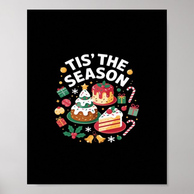 Christmas Tree Cute - Tis The Season Poster (Front)