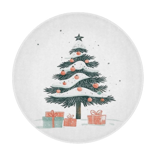 Christmas tree  cutting board (Front)