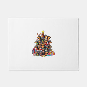 Christmas Tree Dachshund Sausage Dog Dachshunds  Doormat