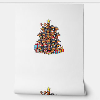 Christmas Tree Dachshund Sausage Dog Dachshunds  Wallpaper