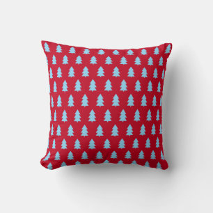 Christmas Tree Dark Red Cushion