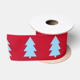 Christmas Tree Dark Red Satin Ribbon