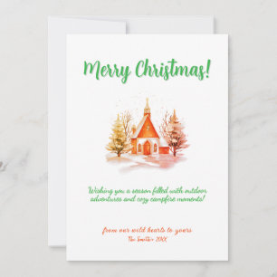 Christmas Tree Decor Outdoor Adventure Holiday Card