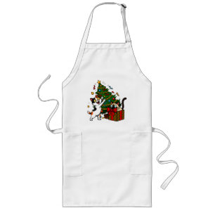 Christmas Tree Decorating Long Apron