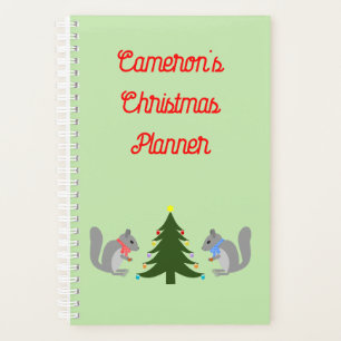 Christmas Tree Decorating Squirrels Custom Planner
