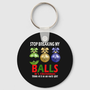 Christmas Tree Decorating Tee Breaking My Ll Gift Key Ring