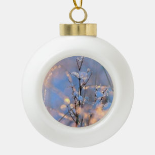 Christmas tree decoration, heart ceramic ball christmas ornament