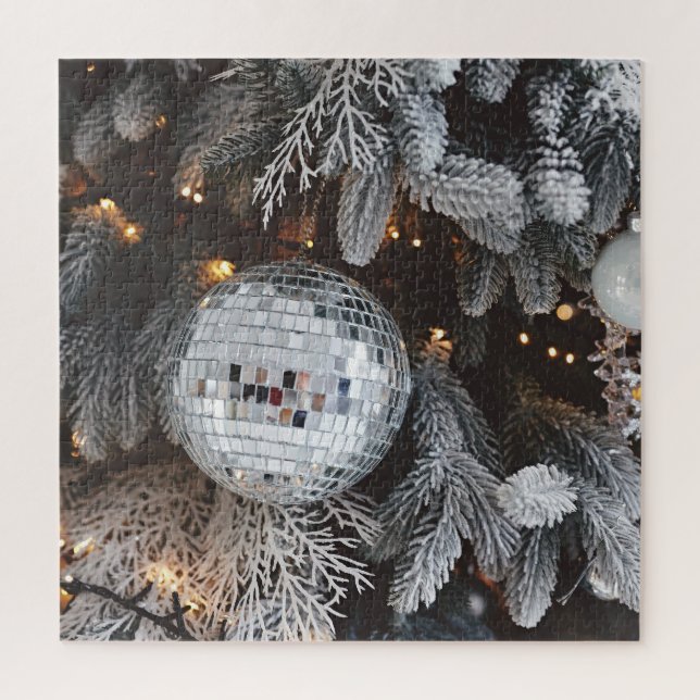 Christmas tree decorations, festive light backgrou jigsaw puzzle (Vertical)