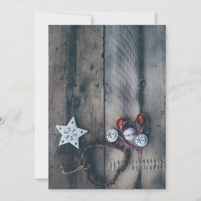Christmas tree decorations holiday card (Front)