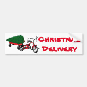 christmas tree delivery bumper sticker