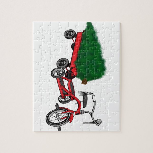 christmas tree delivery jigsaw puzzle (Vertical)