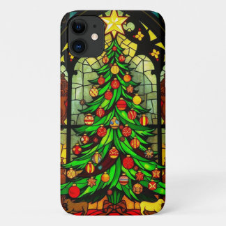 christmas tree design on iPhone 11 case