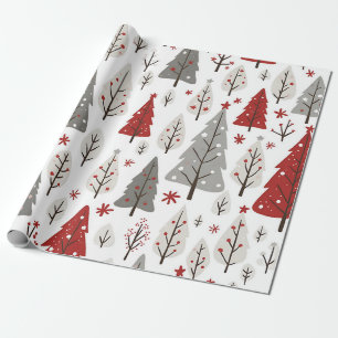 Christmas Tree Design Wrapping Paper