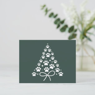 Christmas Tree Dog Lover Owner Gift Holiday  Postcard