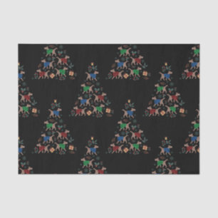 Christmas Tree Dog Lovers Merry Xmas Pet Owner Tissue Paper