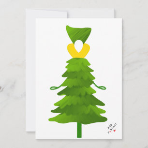Christmas tree doll. Add funtasy. Holiday Card