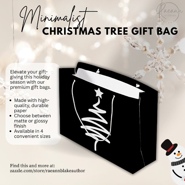Christmas Tree Doodle Gift Bag (Creator Uploaded)
