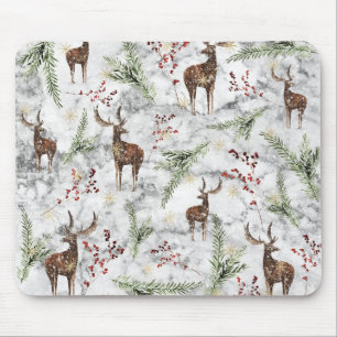 Christmas Tree Dot Art Mouse Pad