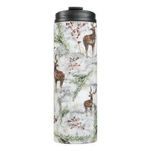 Christmas Tree Dot Art Thermal Tumbler