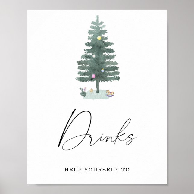 Christmas tree - Drinks  Poster (Front)