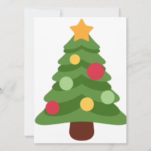 christmas tree emojis holiday card