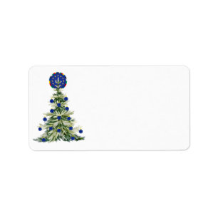 Christmas Tree - European Union Flag EU Euro - b Label