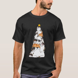 Christmas Tree Exotic Shorthair Cat T-Shirt