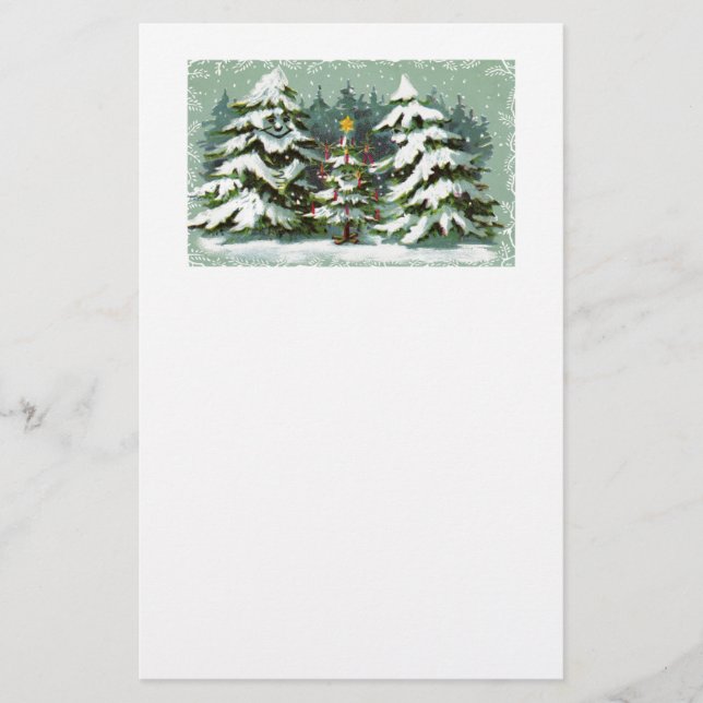 Christmas Tree Family Stationery (Front)