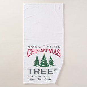 CHRISTMAS TREE FARM BATH TOWEL