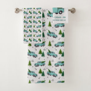 CHRISTMAS TREE FARM BATH TOWEL SET