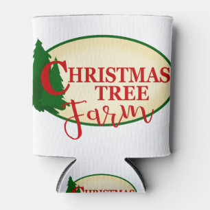 Christmas Tree Farm Can Cooler