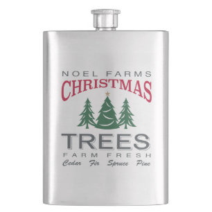 CHRISTMAS TREE FARM HIP FLASK