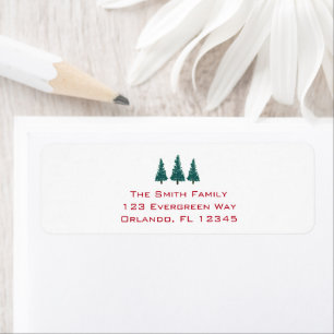 Christmas Tree Farm Return Address Label