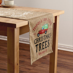 Christmas 🎄 Tree Farmhouse Short Table Runner