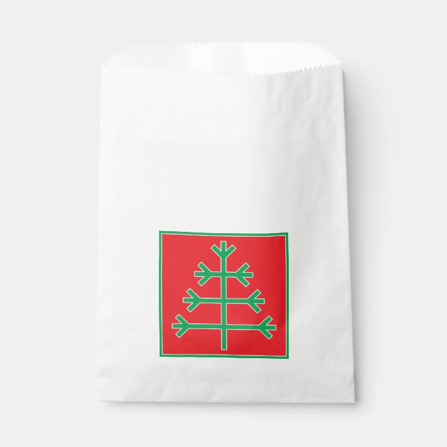 Christmas tree favour bag (Front)