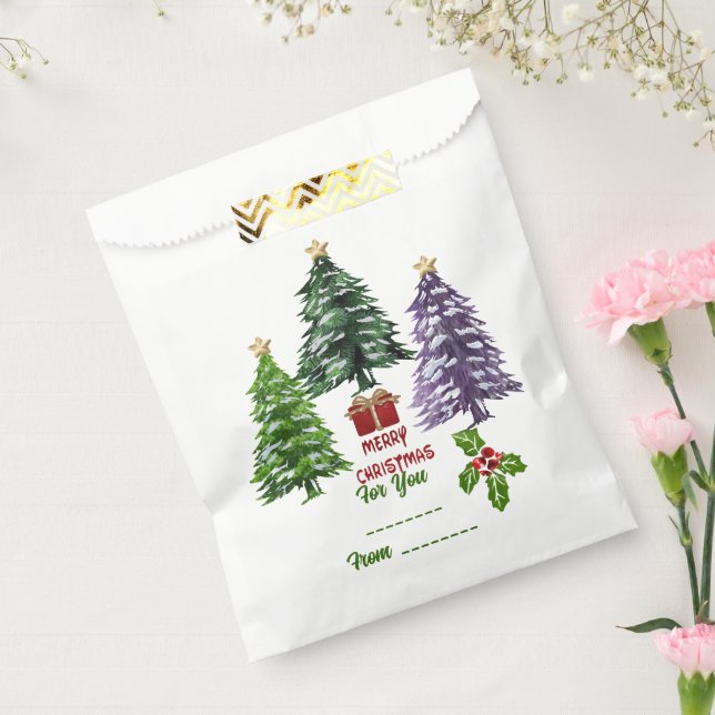 Christmas Tree  Favour Bag (Sealed)