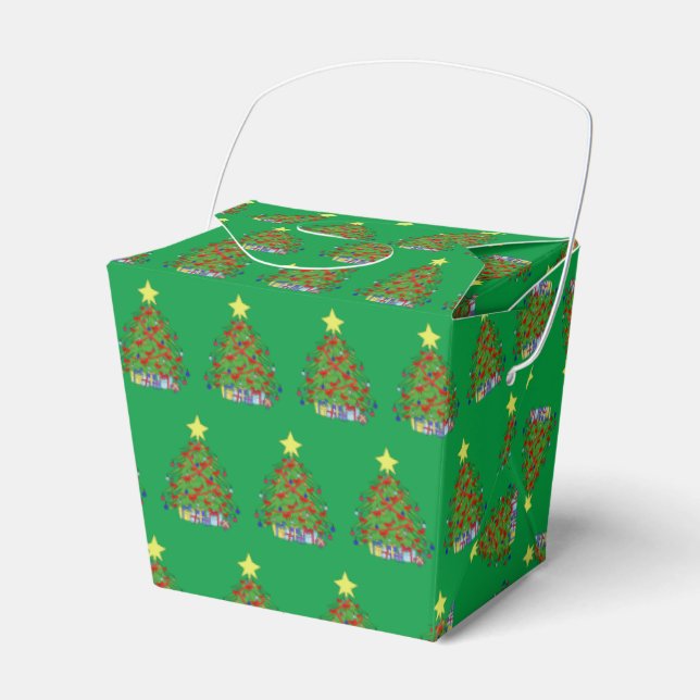 Christmas tree favour box (Front Side)