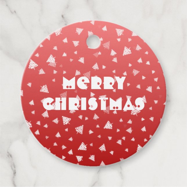 Christmas Tree Favour Tags (Front)